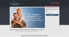Desktop Screenshot of grannypersonals.com