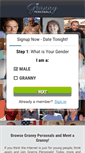 Mobile Screenshot of grannypersonals.com